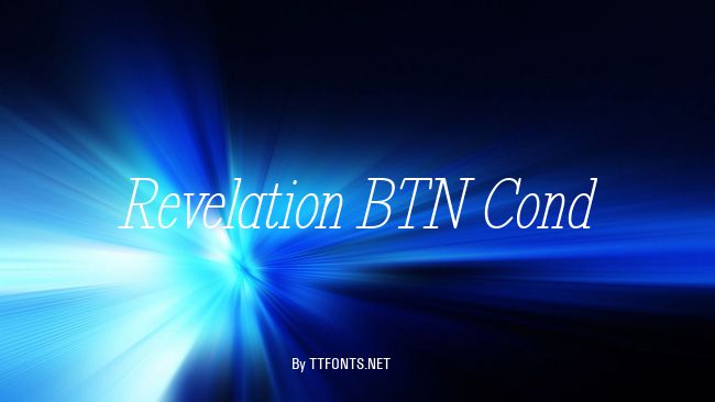 Revelation BTN Cond example